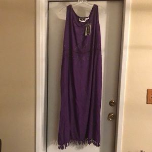 long purple dress